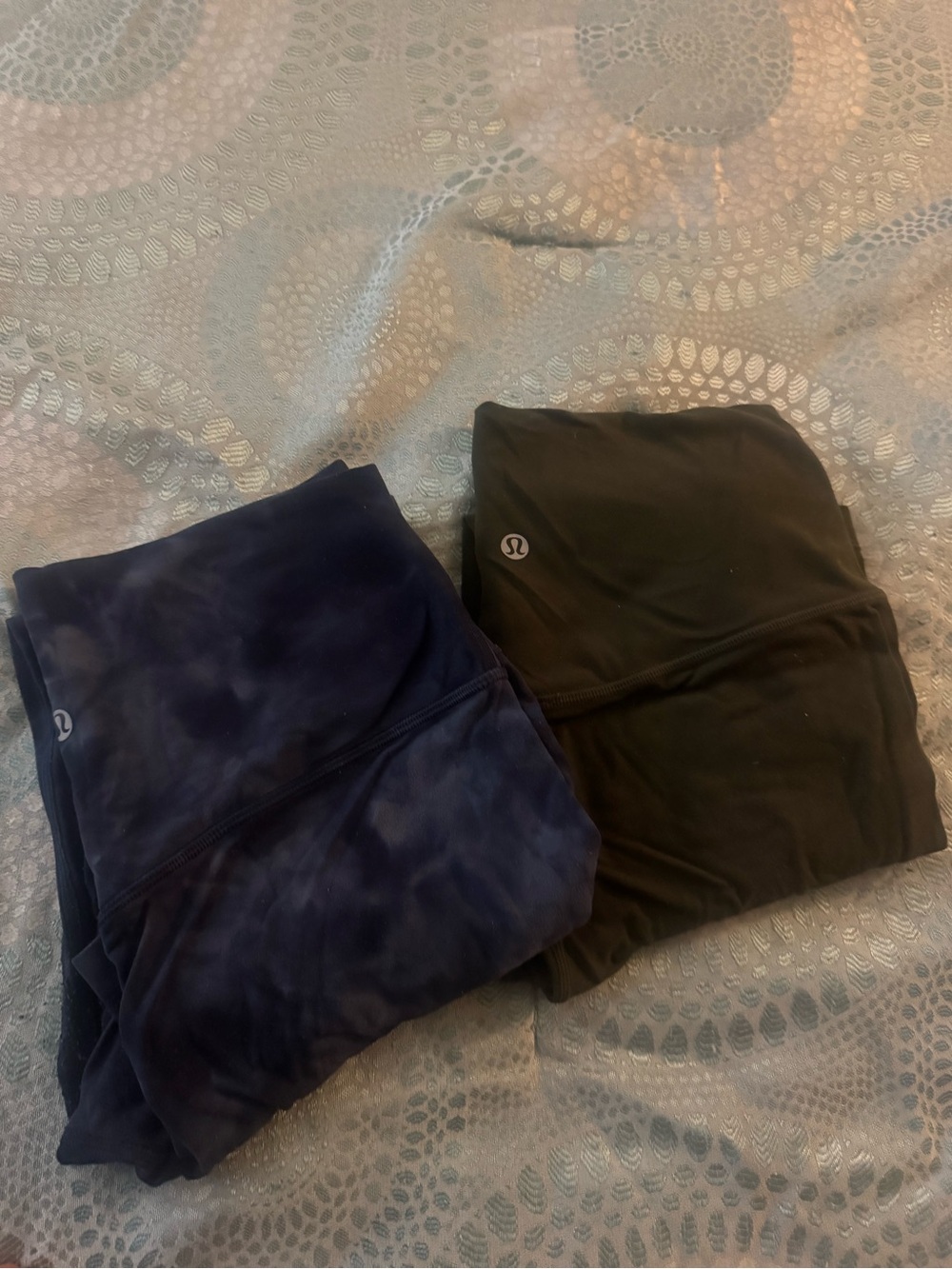 lululemon athletica Navy Tie-Dye & Black Leggings Pair
